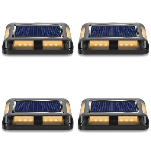 Lampara Exterior Solar De Suelo Exterior Para Jardín Robusto (4 Pcs)
