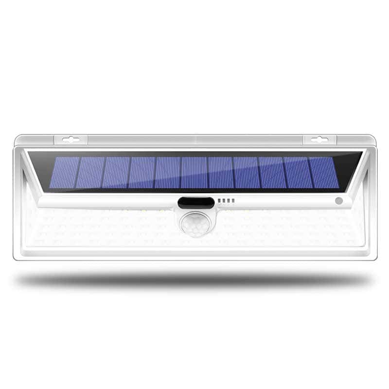 Aplique Solar Exterior 66 Led Blanca