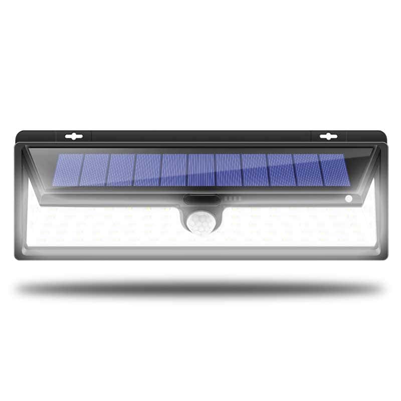 Aplique Solar Exterior 54 Led Negra