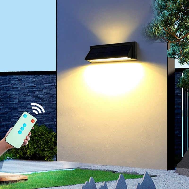 Aplique Solar Exterior Exterior Con Control Remoto (Alu)