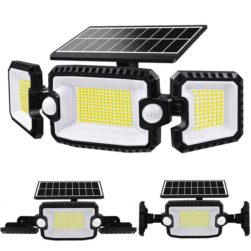 Aplique Solar Exterior Detector De Movimiento Exterior (305 Led)