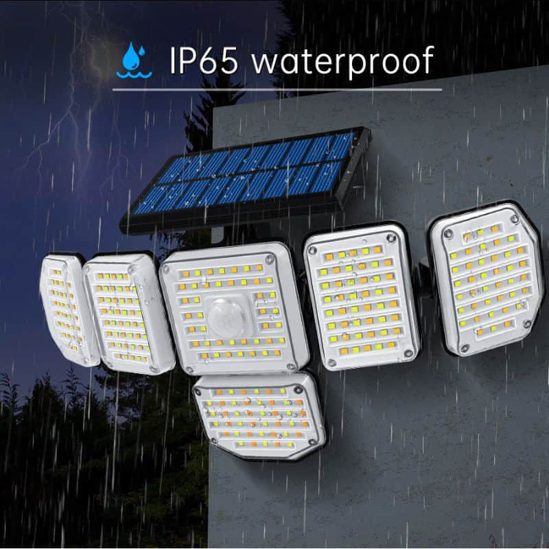 Aplique Solar Exterior Jardín (256 Led)