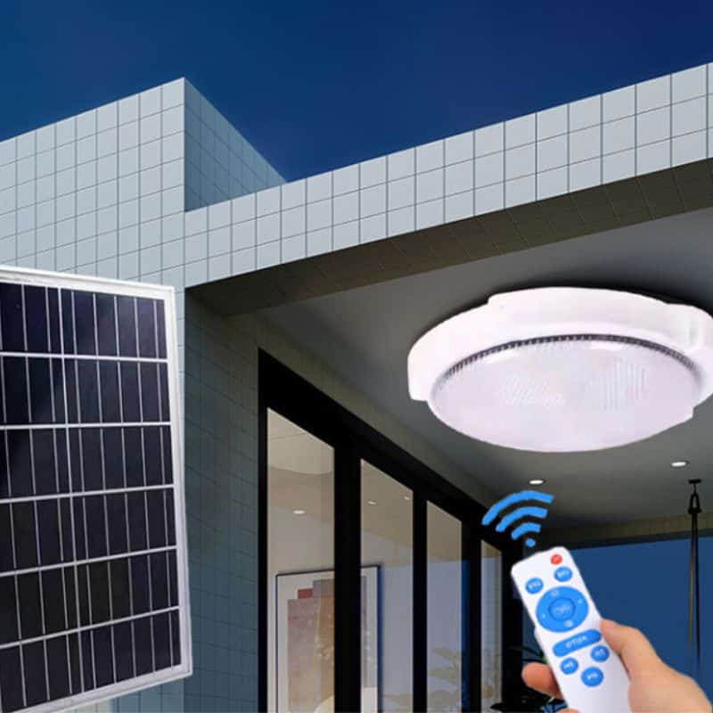 Aplique Solar Exterior Control Remoto (246 Led / 100 W)