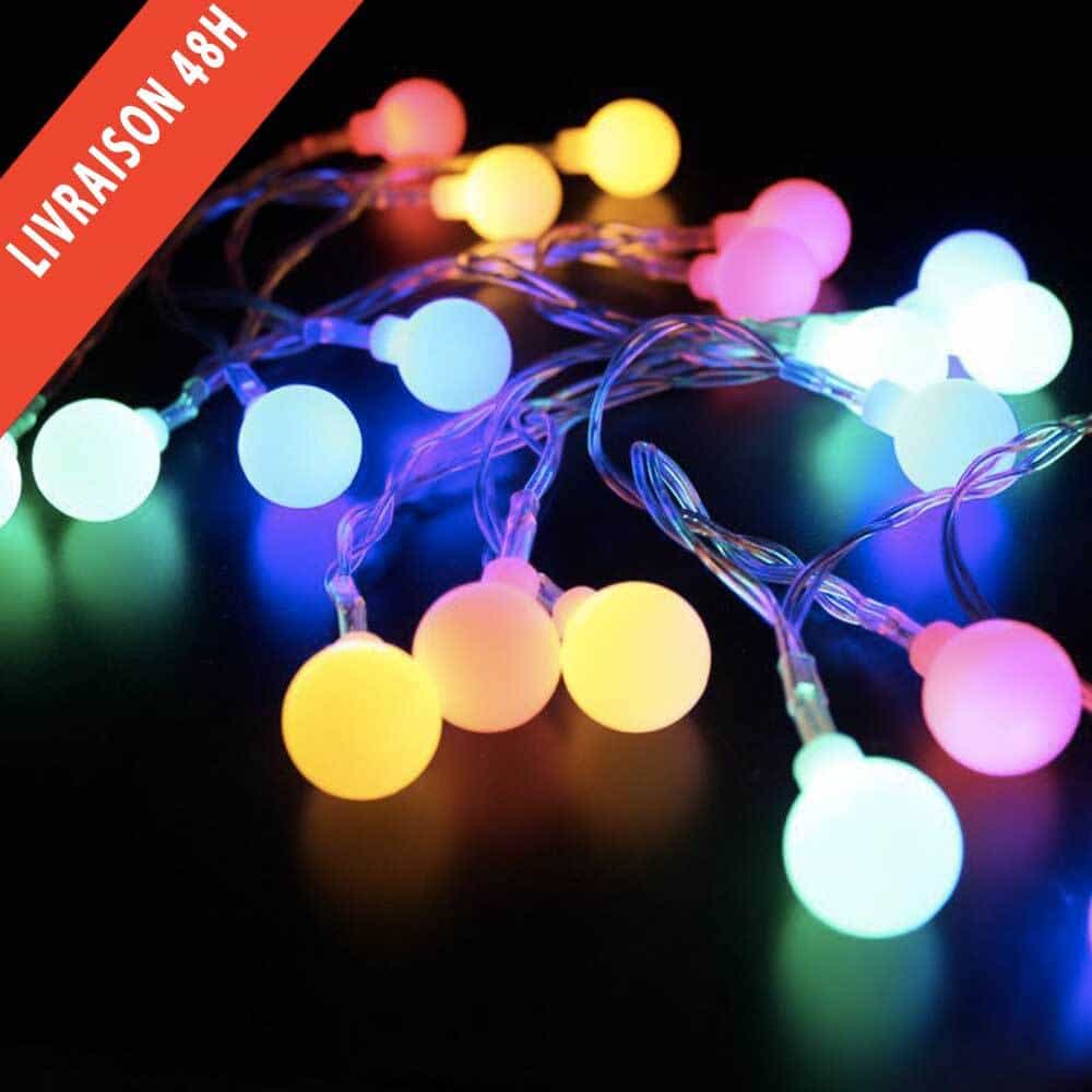 Guirnalda Led Solar 60 Mini Bola Multicolor
