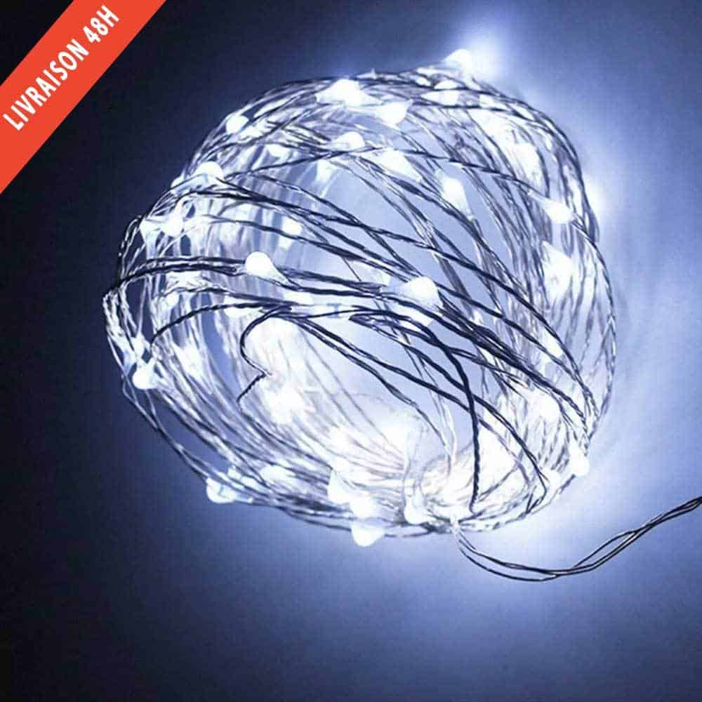 Guirnalda Solar Hilo De Cobre 240 Led Blanco