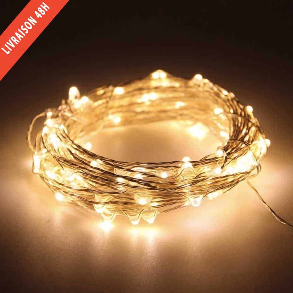 Guirnalda Solar Hilo De Cobre 240 Led Amarillo