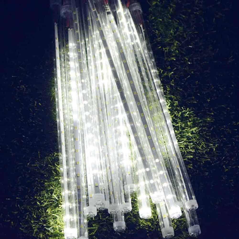 Guirnalda Solar 10 Tubo Led Blanco