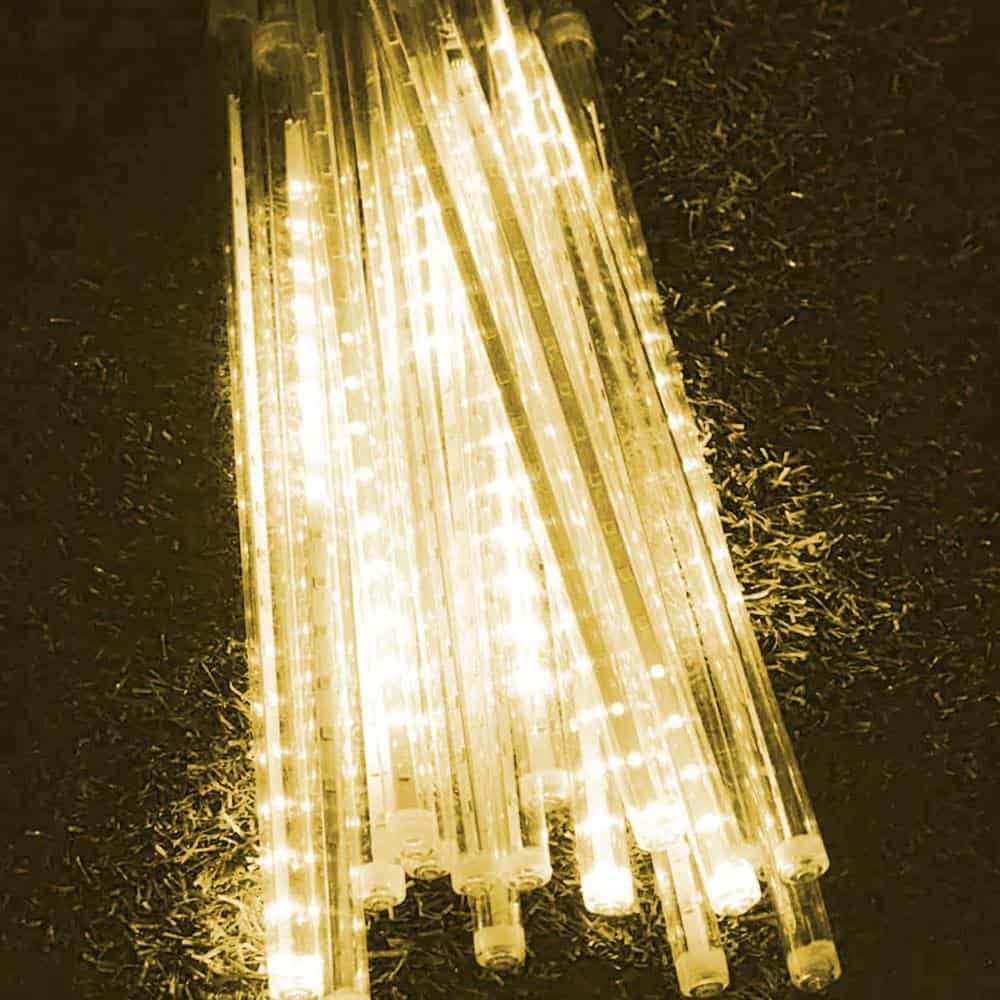 Guirnalda Solar 10 Tubo Led Amarillo