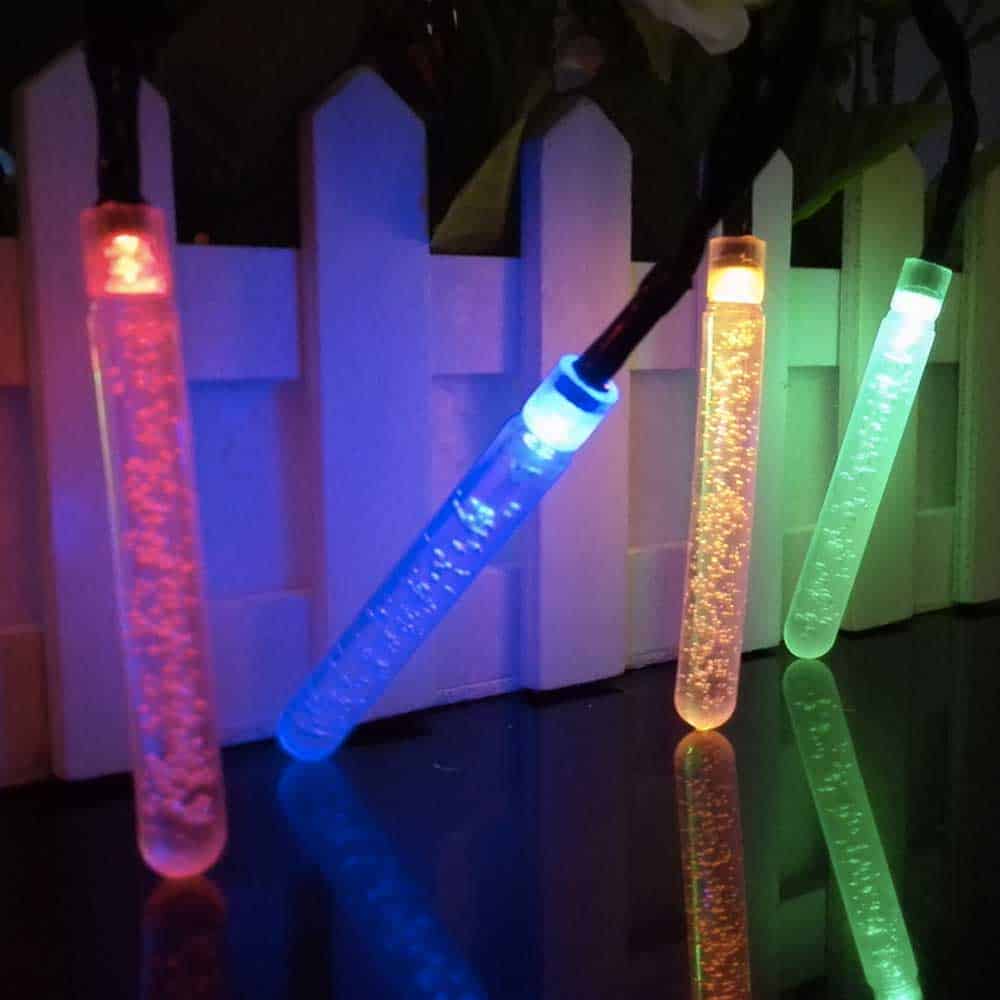 Guirnalda Luz Solar "Tubo Led De Burbuja Multicolor"