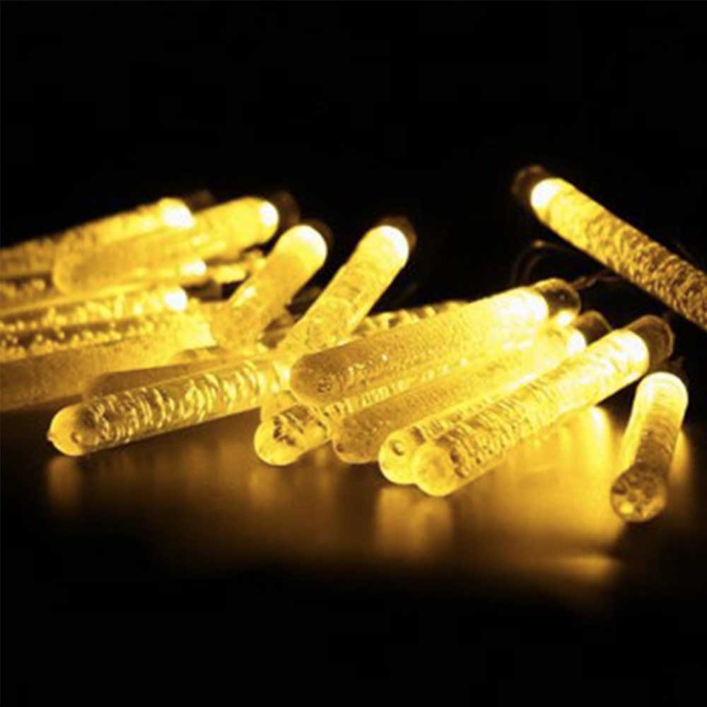 Guirnalda Luz Solar "Tubo Led De Burbuja Amarilla"