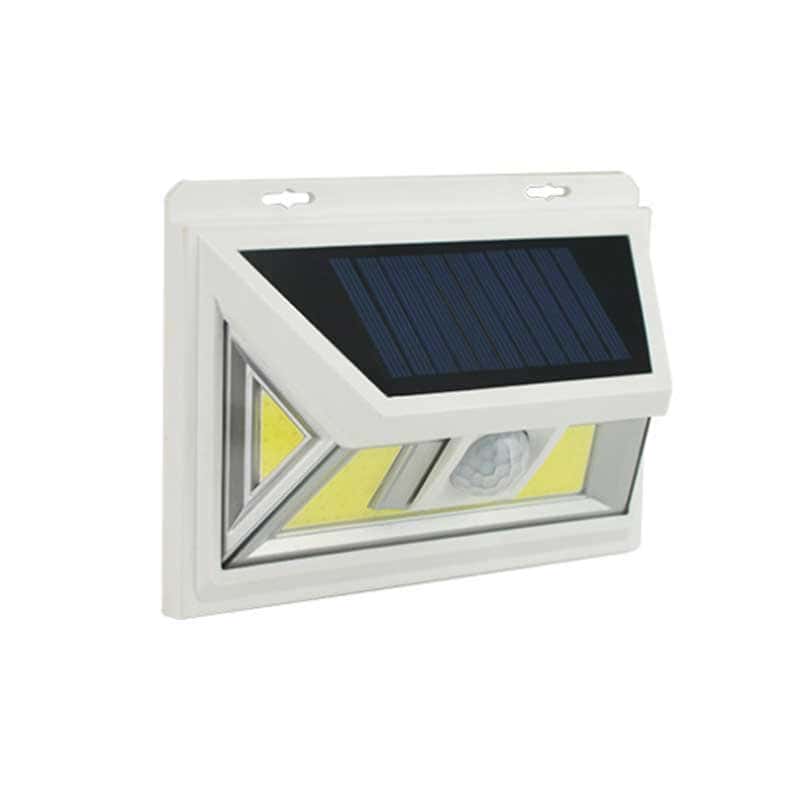 Aplique Solar Exterior Blanca 34 Led Cob