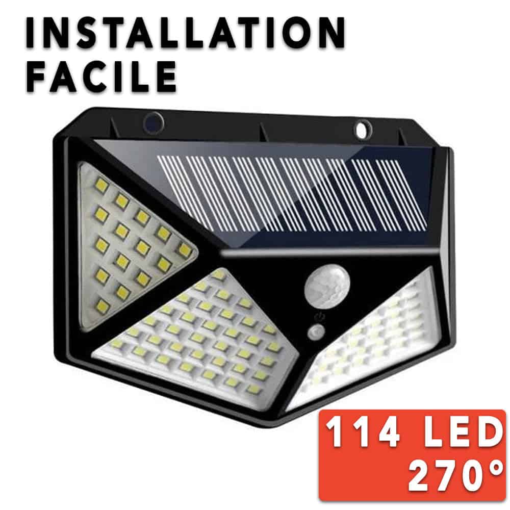 Aplique Solar Exterior 114 Led