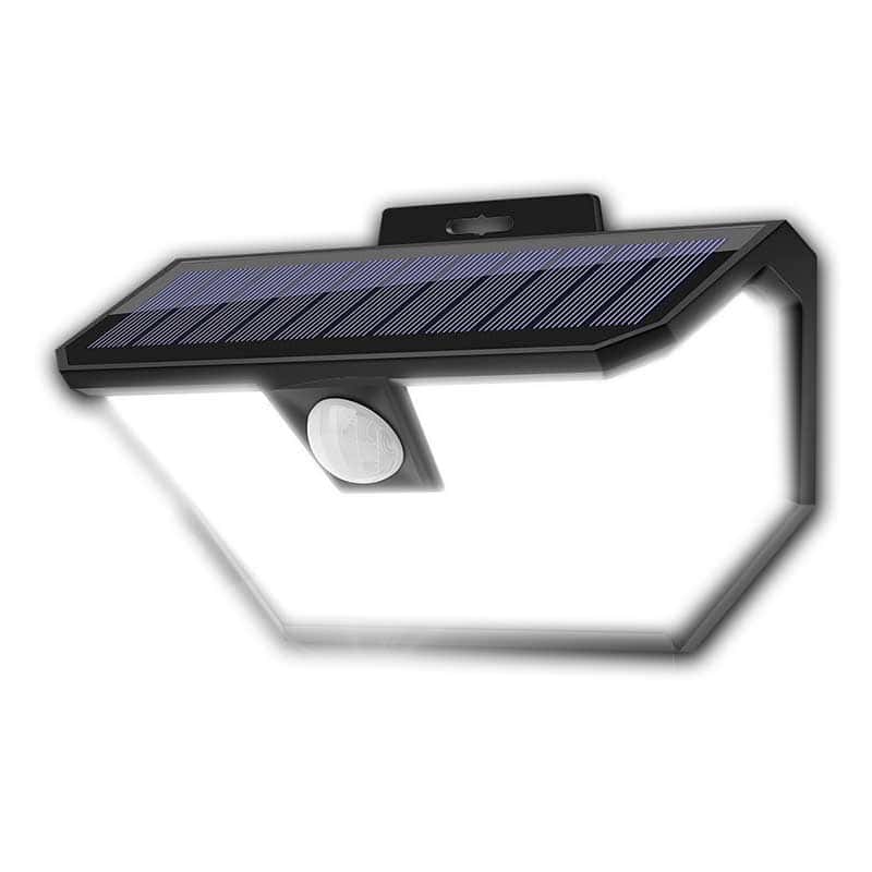 Aplique Solar Exterior 48 Led Negro (Pir)