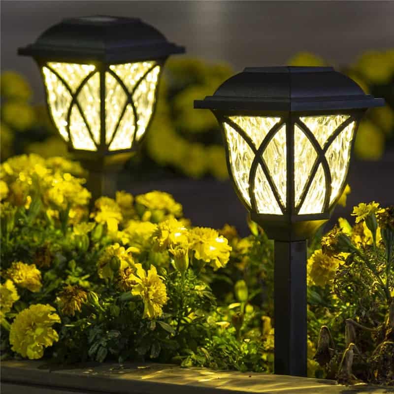 Luz Solar Estaca Jardín "Baliza De Cristal" (6 Pcs)