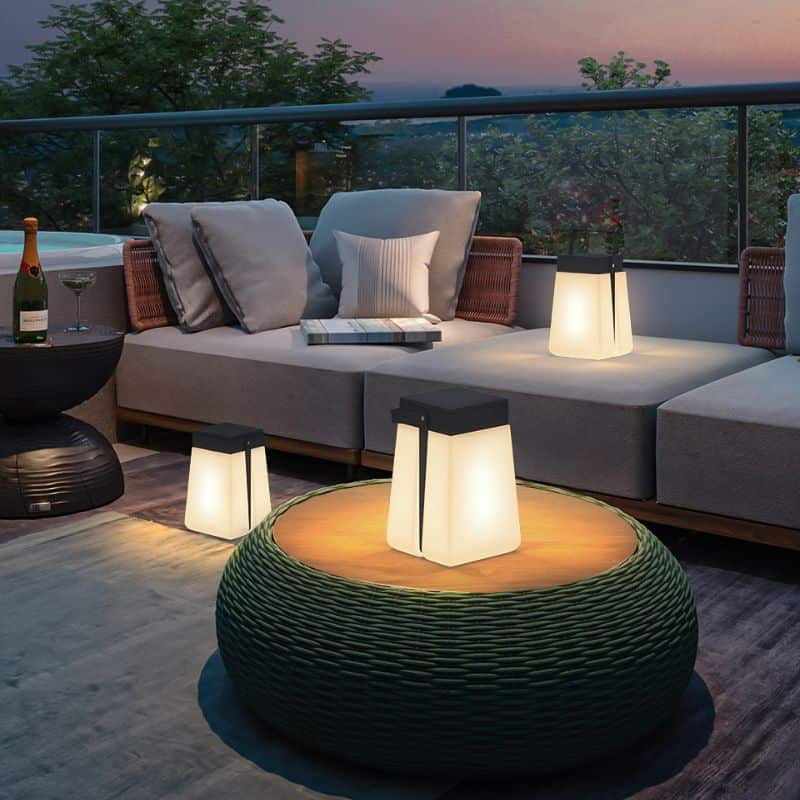 Lampara Solar Diseño Luminaria Led De Lujo