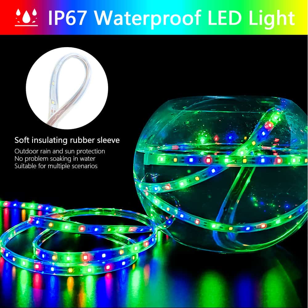 Luz Solar Exterior Decorativa Tira Led Adhesiva (5/10M)