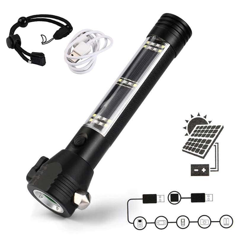 Lampara Solar Exterior Camping Antorcha Led Recargable
