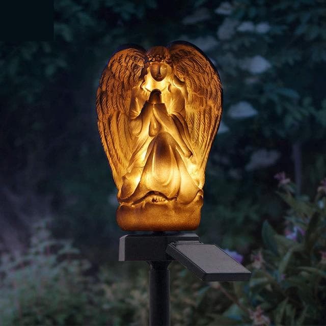 Luz Solar Exterior Decorativa Jardín "El Ángel Luminoso"
