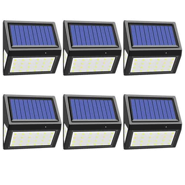 Aplique Solar Exterior Exterior 30 Led (1/2/4/6 Pcs)