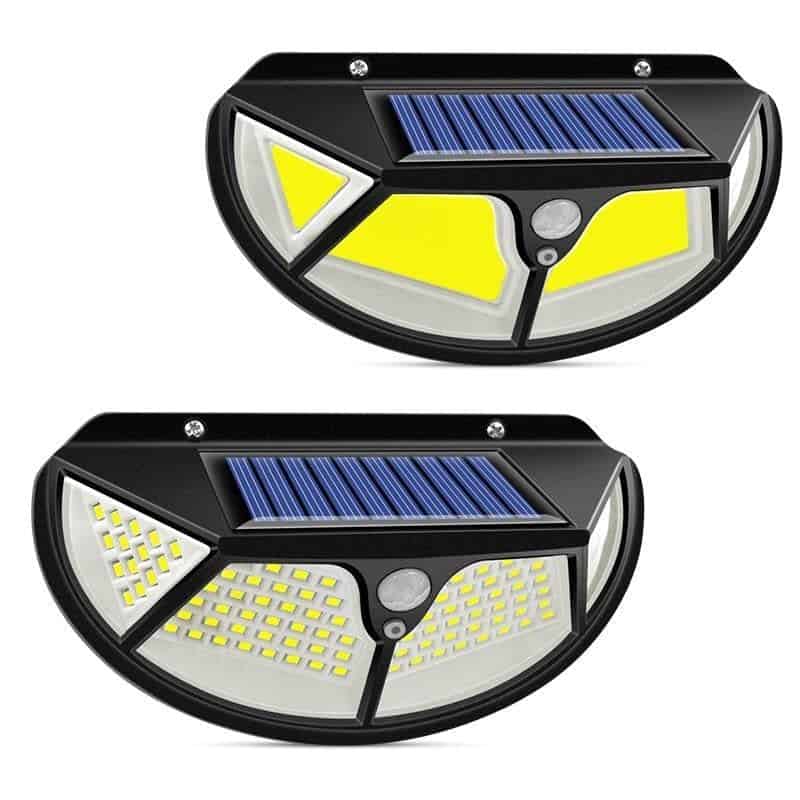 Aplique Solar Exterior Cob 122 Led
