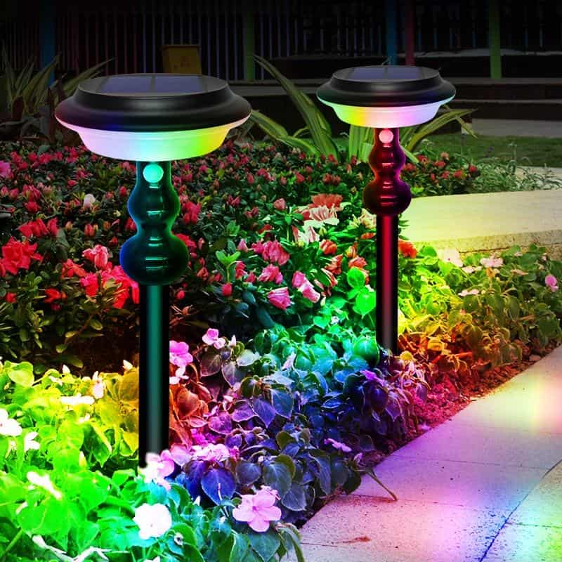 Baliza Solar Exterior "Lámpara Cambiante 2En1" 54 Led