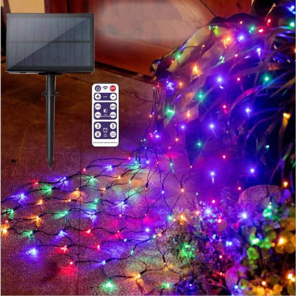 Guirnalda Solar Exterior Cortina Luminosa 104 Led (Control Remoto)