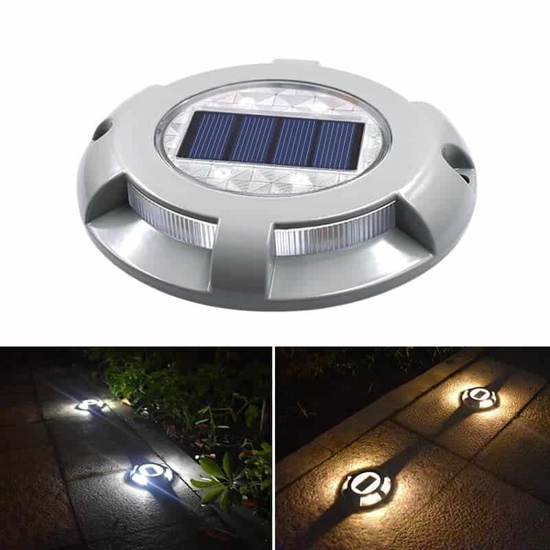 Solar Lampara De Suelo "Perno De Camino Alu"