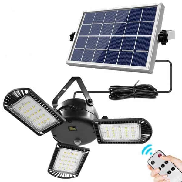 Solar Lampara Jardín "Triple Módulo 60 Led"