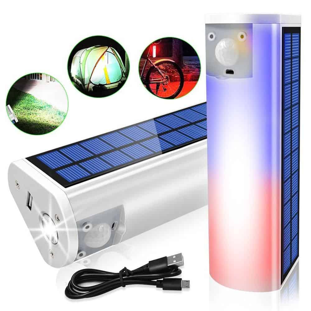 Solar Lampara Camping Recargable 31 Led 5En1