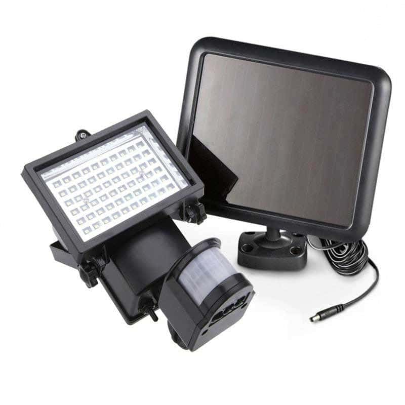 Lampara Solar Jardín "Foco Sensor De Gran Ángulo"