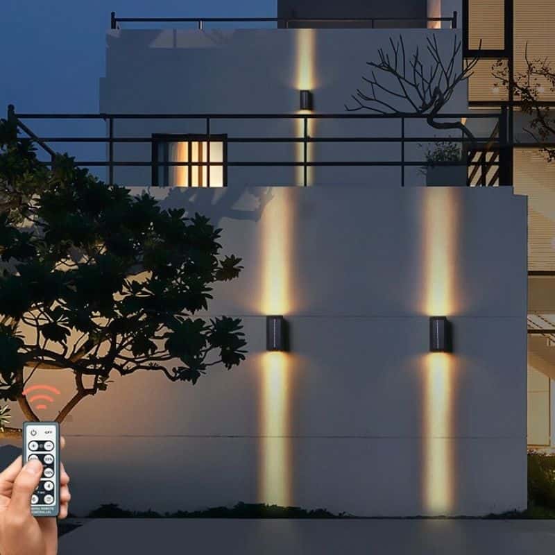 Lampara Solar Diseño Aplique De Lujo Para Jardín (Alu)