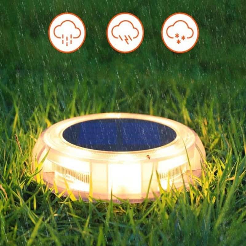 Solar Lampara De Suelo "Baliza Luminosa Jardín" (12Led)