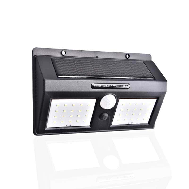 Aplique Solar Exterior Doble Cob 120 Led