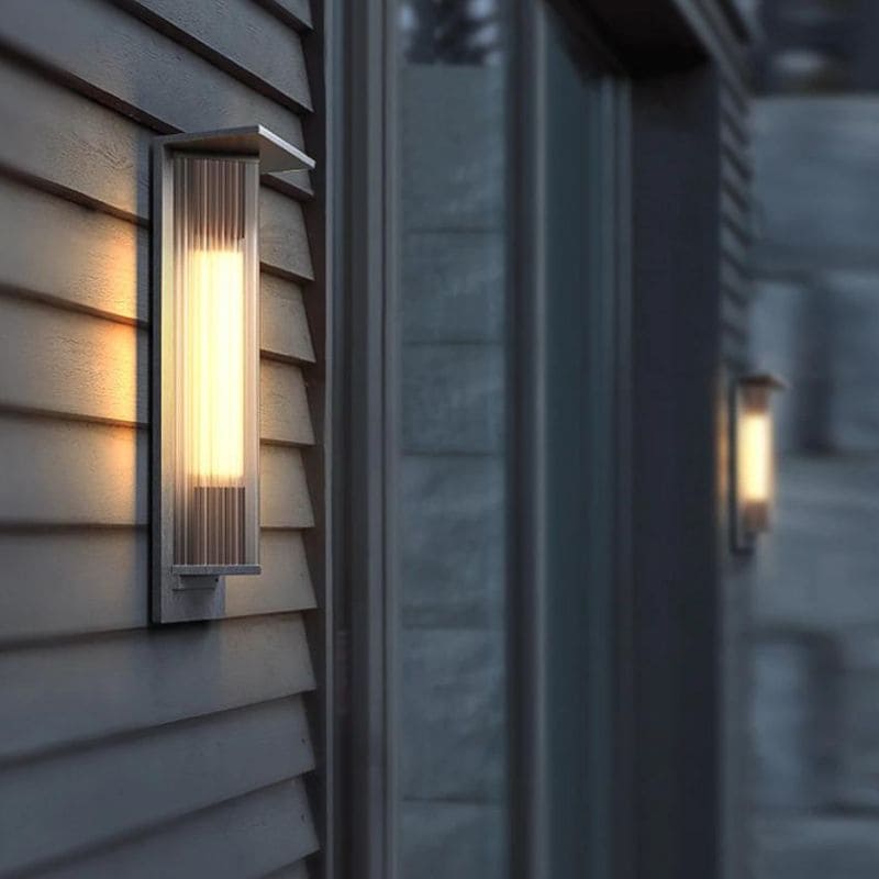 Lampara Solar Diseño Aplique De Lujo Para Terraza (Alu)