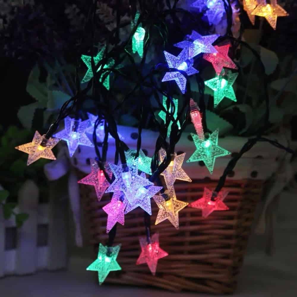 Guirnalda Solar Estrella Multicolor