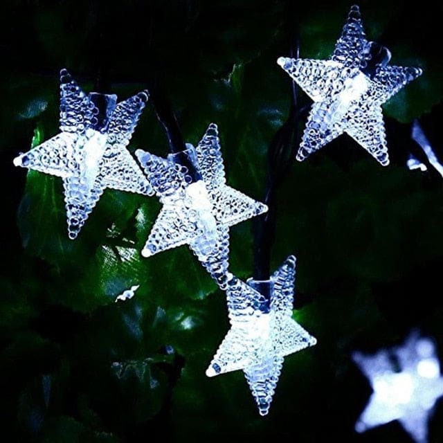 Guirnalda Solar Estrella Blanca