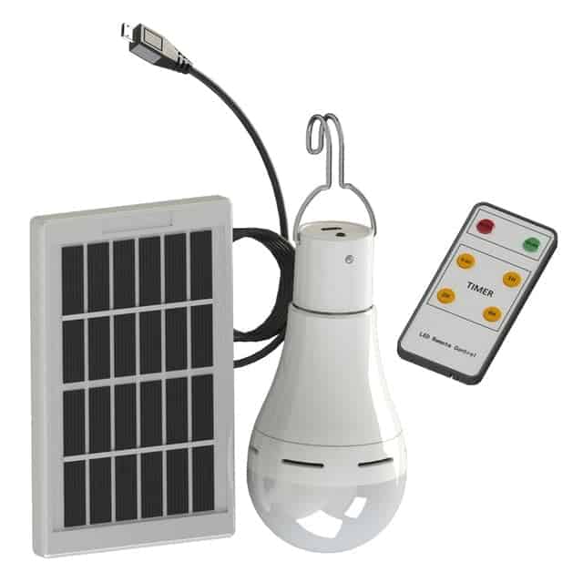 Bombilla Solar Exterior Autónomo Controlado Por Remoto