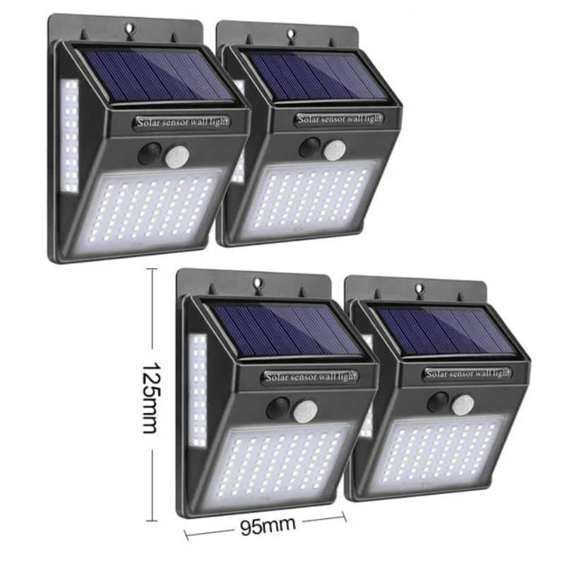 Aplique Solar Exterior 4 Apliques