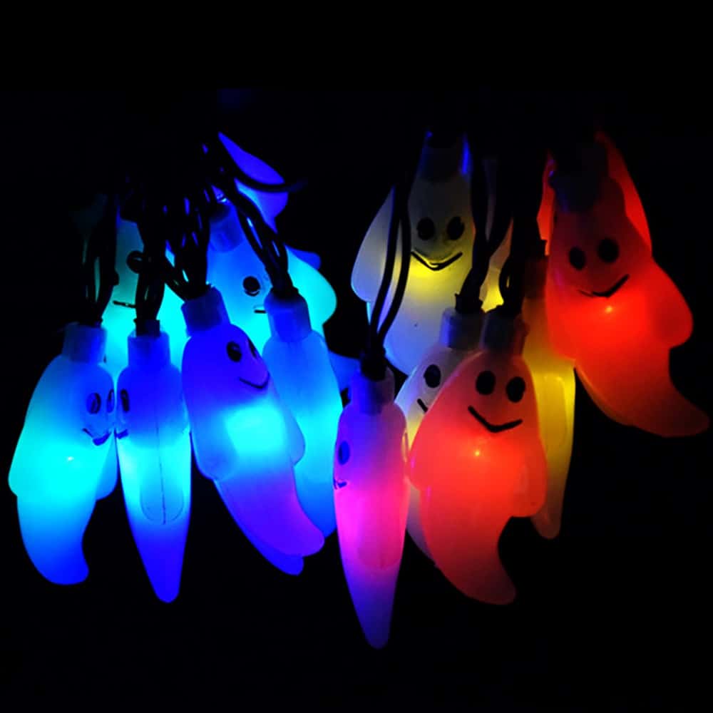 Guirnalda Luz Solar Exterior Fantasma De Halloween
