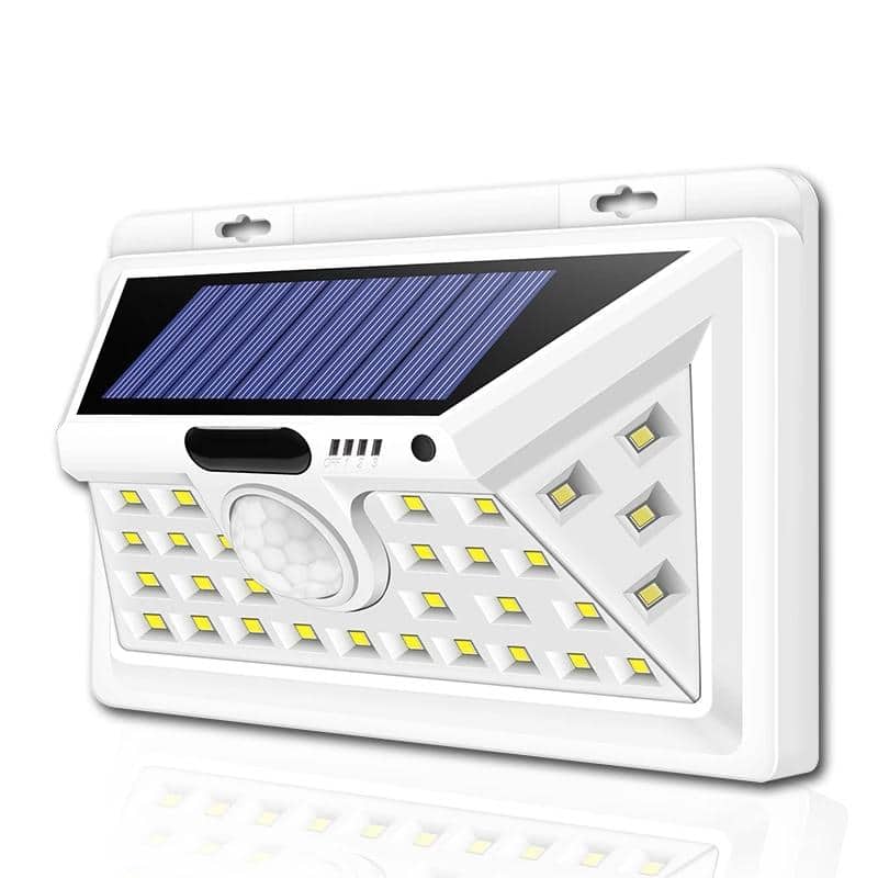 Aplique Solar Exterior Exterior Blanco