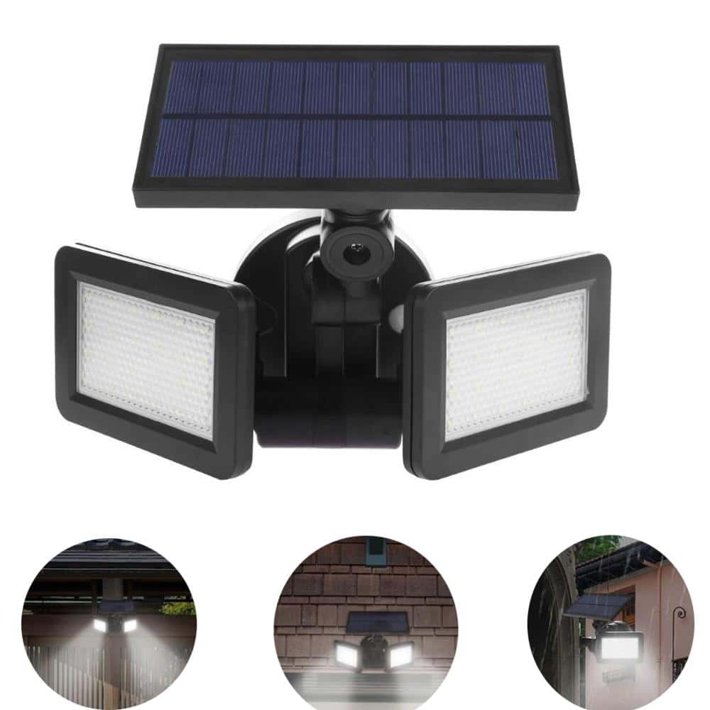 Foco Solar Exterior Doble Proyector