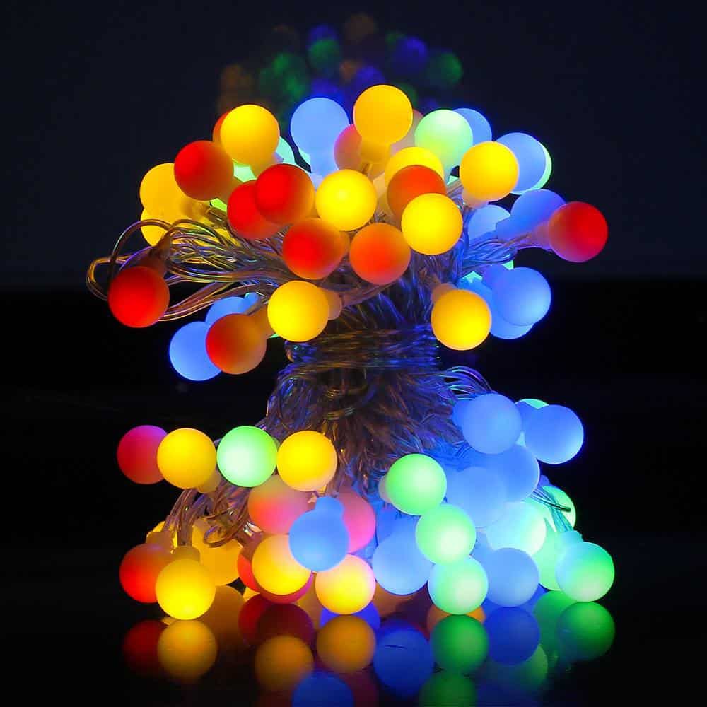 Guirnalda Solar 30 Mini Bola Luminosa