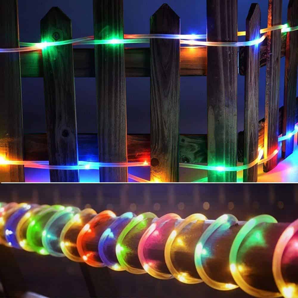 Guirnalda Solar "Tubo Luminoso 100 Led 12 Metros"