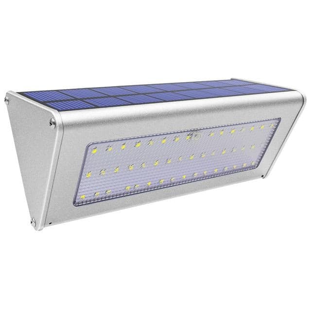 Aplique Solar Exterior 38 Led En Aluminio