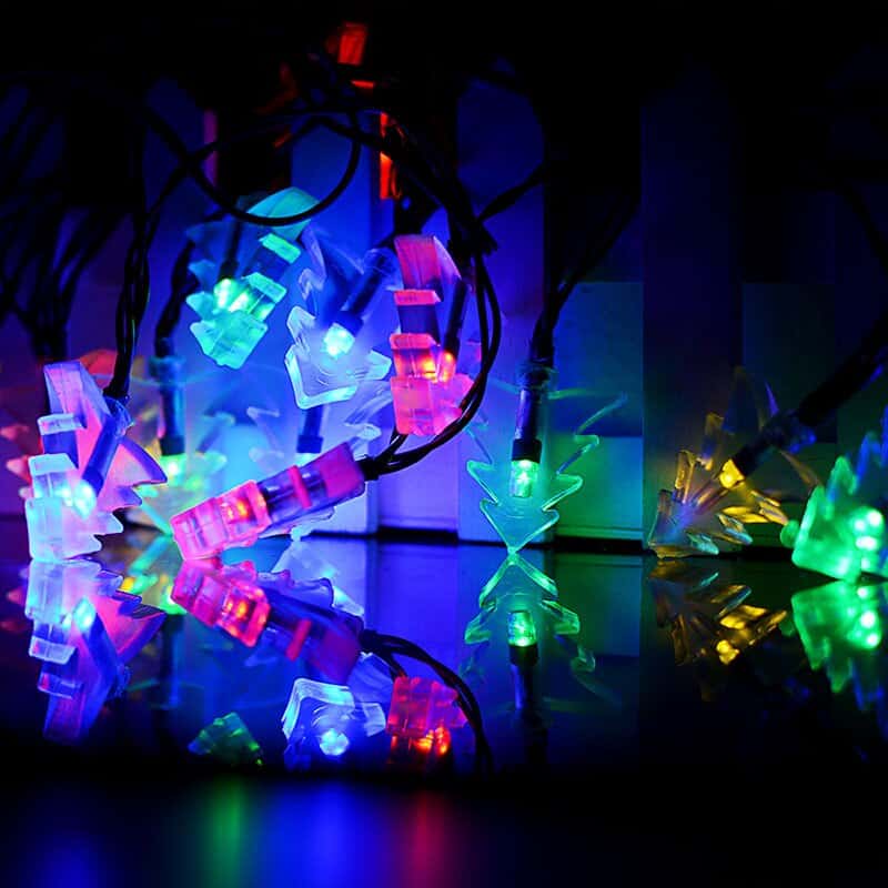 Guirnalda Solar "Mini Árbol De Navidad" Multicolor (30 Led)