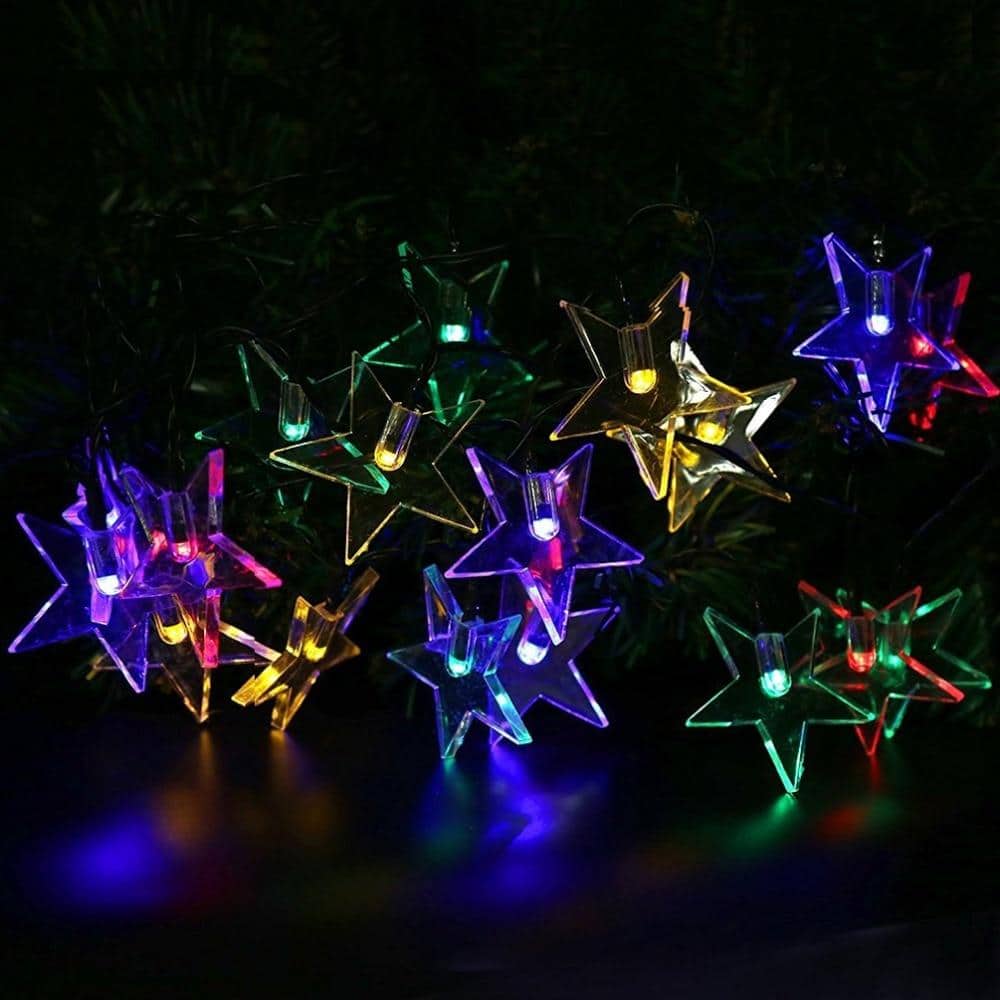Guirnalda Solar Estrella Luminosa Multicolor