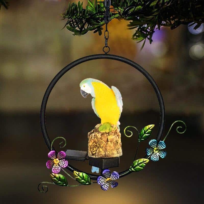 Animal Solar Loro Para Colgar