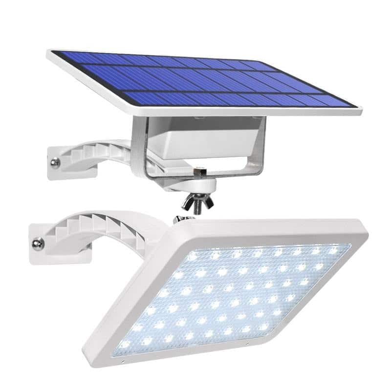 Solar Lampara Jardín Con Panel Remoto 48 Led