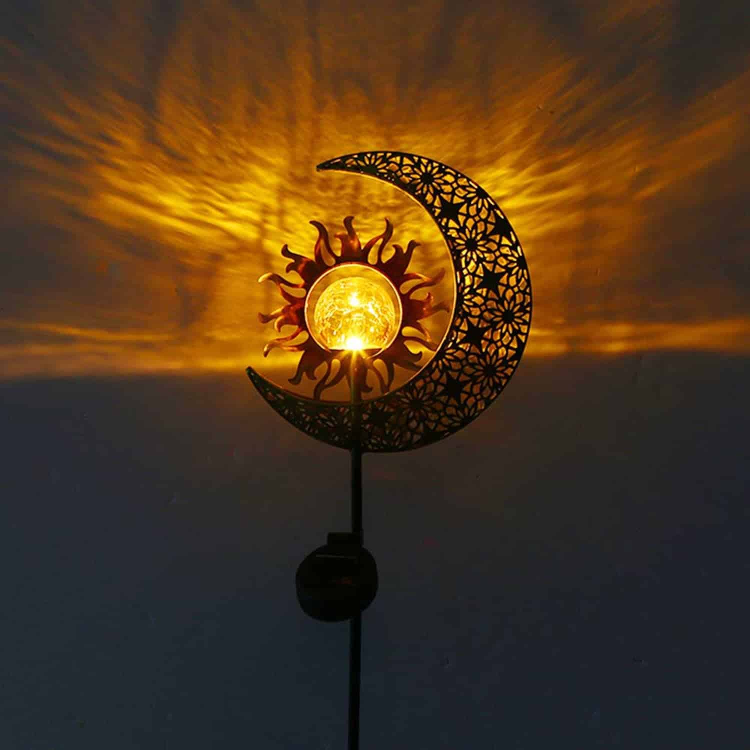 Lampara Solar Estaca "Bola De Sol Lunar"