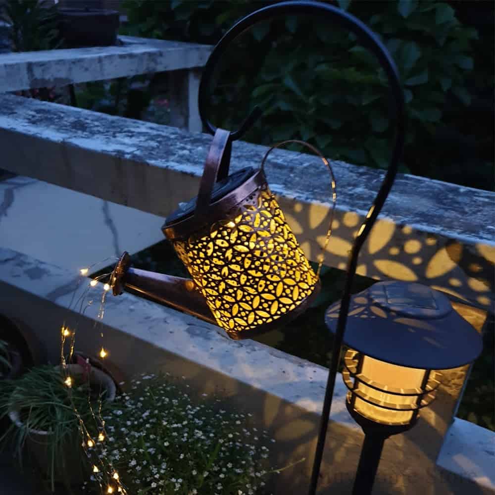 Regadera Luz Solar Decoración Jardín